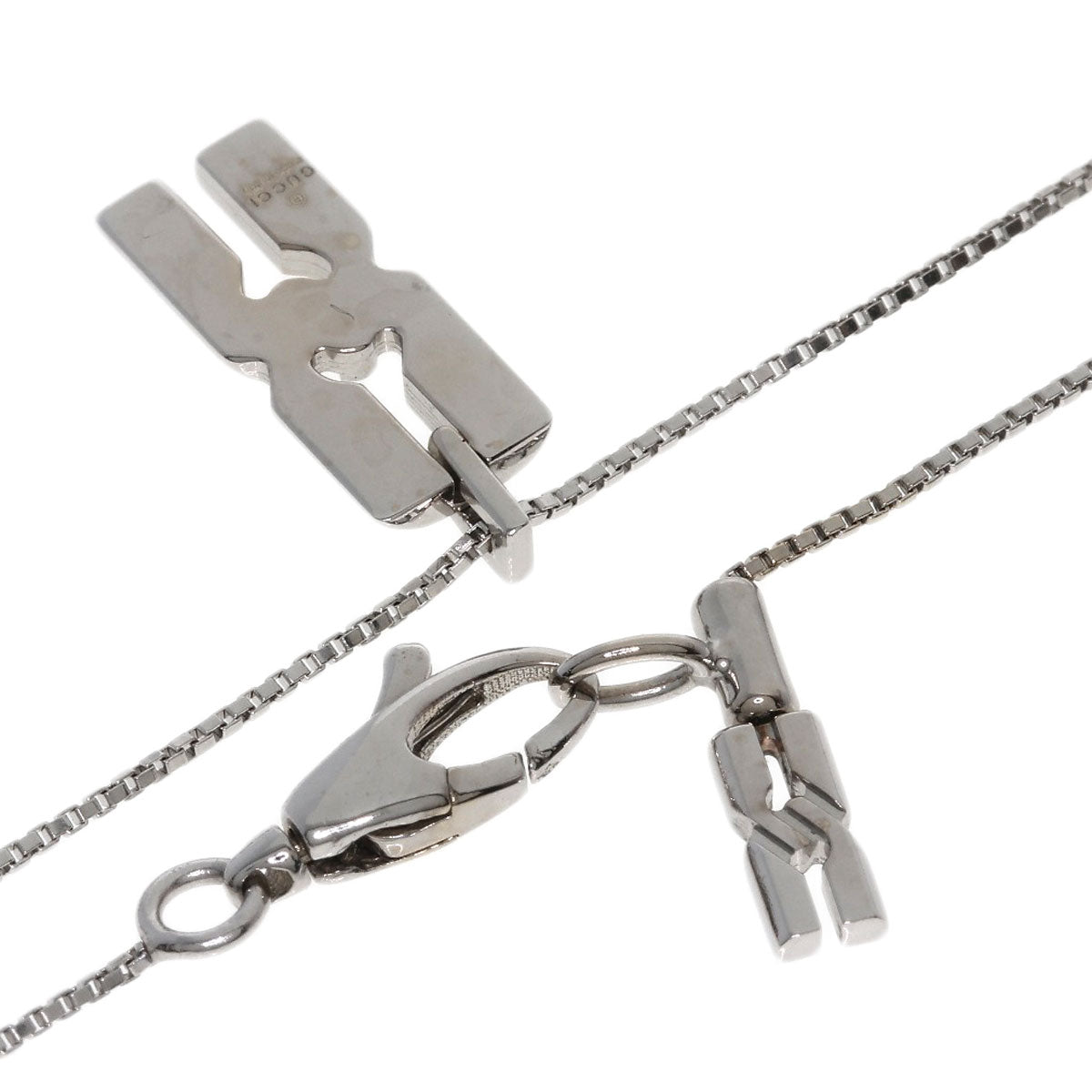 GUCCI Infinity Necklace K18 White Gold Ladies [Used]