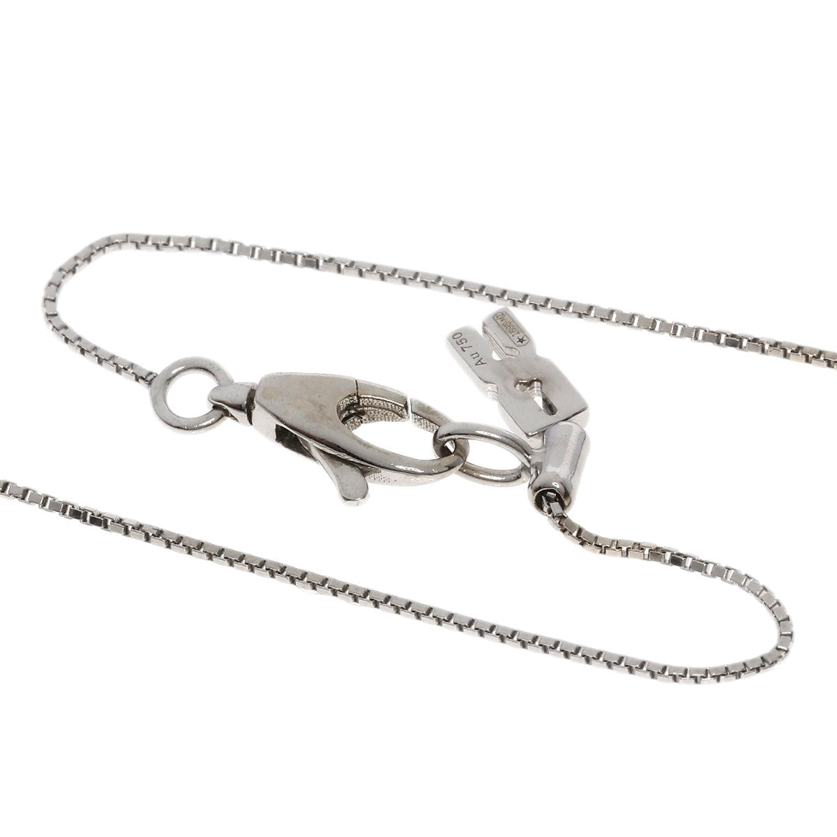 GUCCI Infinity Necklace K18 White Gold Ladies [Used]