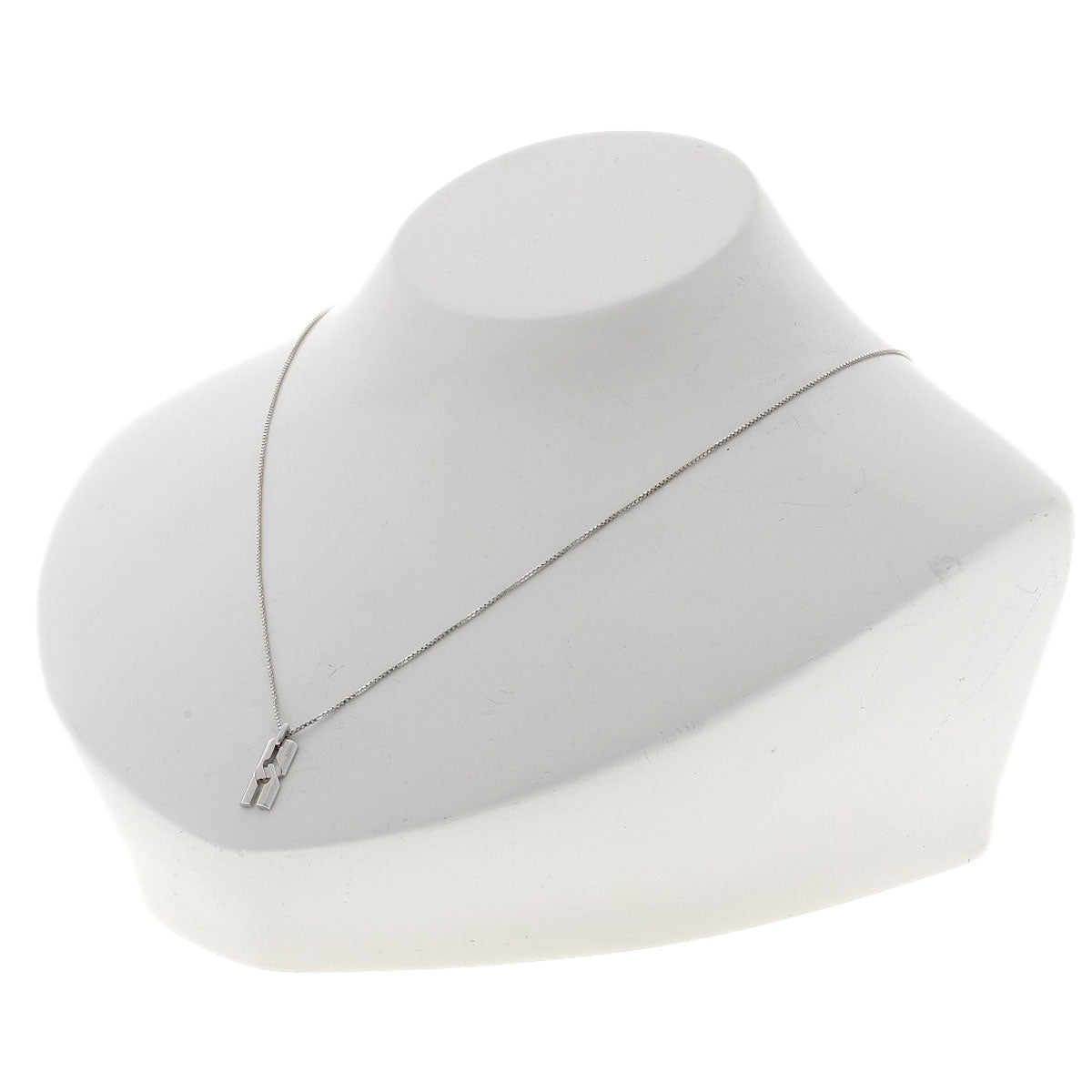 GUCCI Infinity Necklace K18 White Gold Ladies [Used]