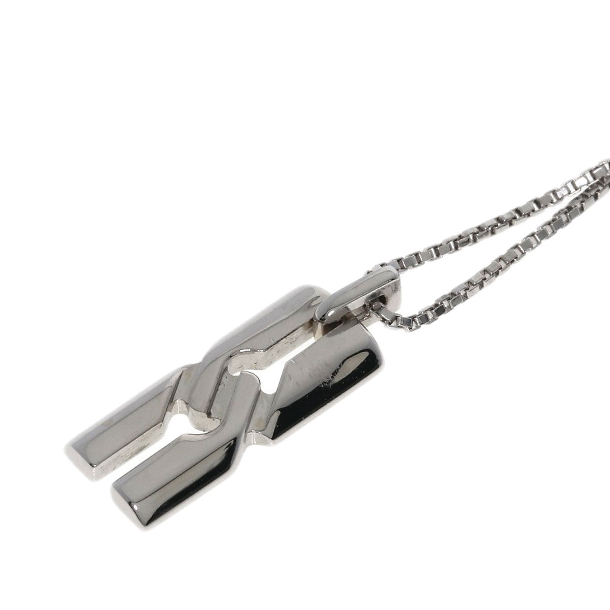 GUCCI Infinity Necklace K18 White Gold Ladies [Used]