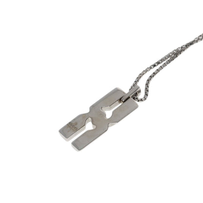 GUCCI Infinity Necklace K18 White Gold Ladies [Used]