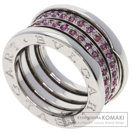BVLGARI B.zero1 4-band Garnet #49 Ring K18 White Gold Ladies [Used]