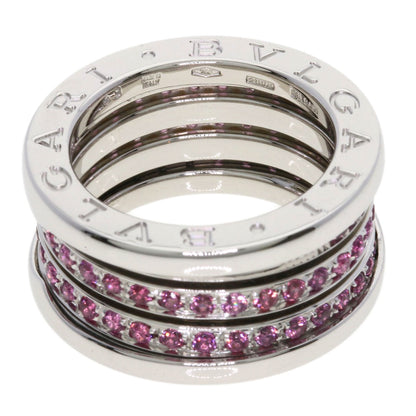 BVLGARI B.zero1 4-band Garnet #49 Ring K18 White Gold Ladies [Used]