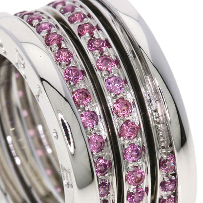 BVLGARI B.zero1 4-band Garnet #49 Ring K18 White Gold Ladies [Used]