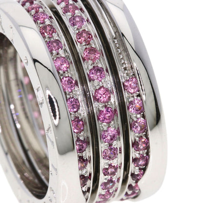BVLGARI B.zero1 4-band Garnet #49 Ring K18 White Gold Ladies [Used]