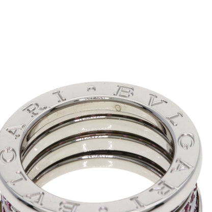 BVLGARI B.zero1 4-band Garnet #49 Ring K18 White Gold Ladies [Used]