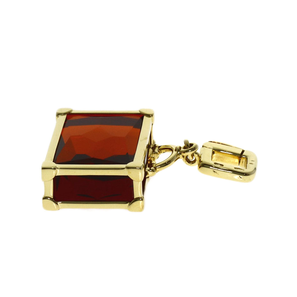 LOUIS VUITTON Trunk motif charm Pendant top K18 Yellow Gold Ladies [Used]