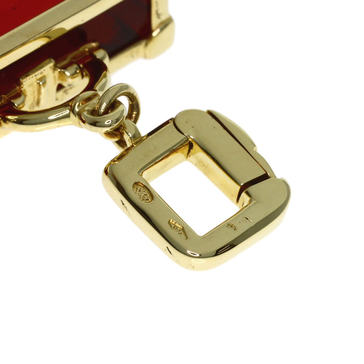 LOUIS VUITTON Trunk motif charm Pendant top K18 Yellow Gold Ladies [Used]