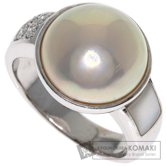 TASAKI Mabe Pearl Pearl Diamond Ring K18 White Gold Ladies [Used]