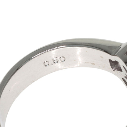 Ponte Vecchio Heart Diamond Ring K18 White Gold Ladies [Used]
