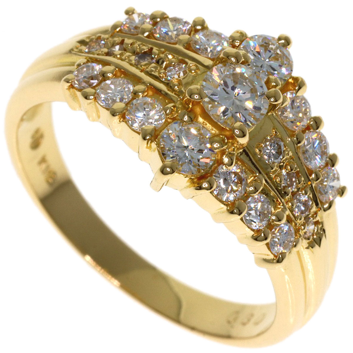 TASAKI Diamond Ring K18 Yellow Gold Ladies [Used]