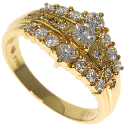 TASAKI Diamond Ring K18 Yellow Gold Ladies [Used]