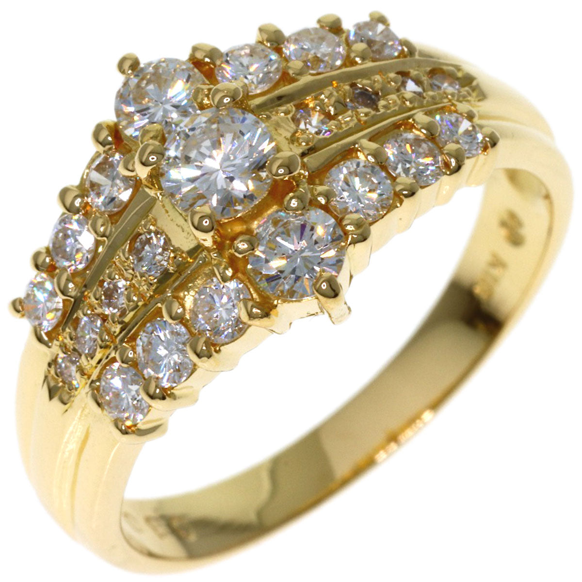 TASAKI Diamond Ring K18 Yellow Gold Ladies [Used]