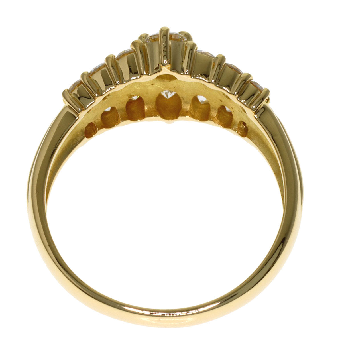 TASAKI Diamond Ring K18 Yellow Gold Ladies [Used]