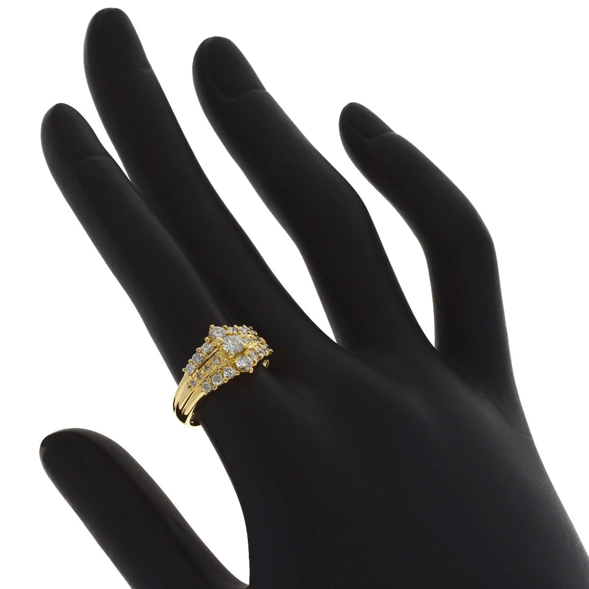 TASAKI Diamond Ring K18 Yellow Gold Ladies [Used]