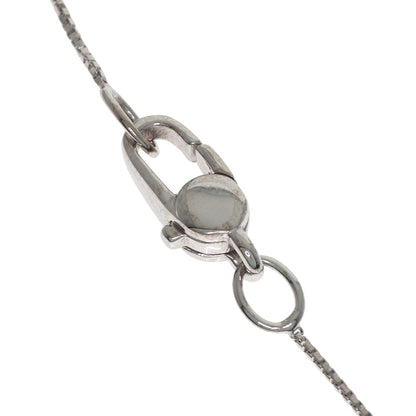GUCCI Heart Diamond Necklace K18 White Gold Ladies [Used]