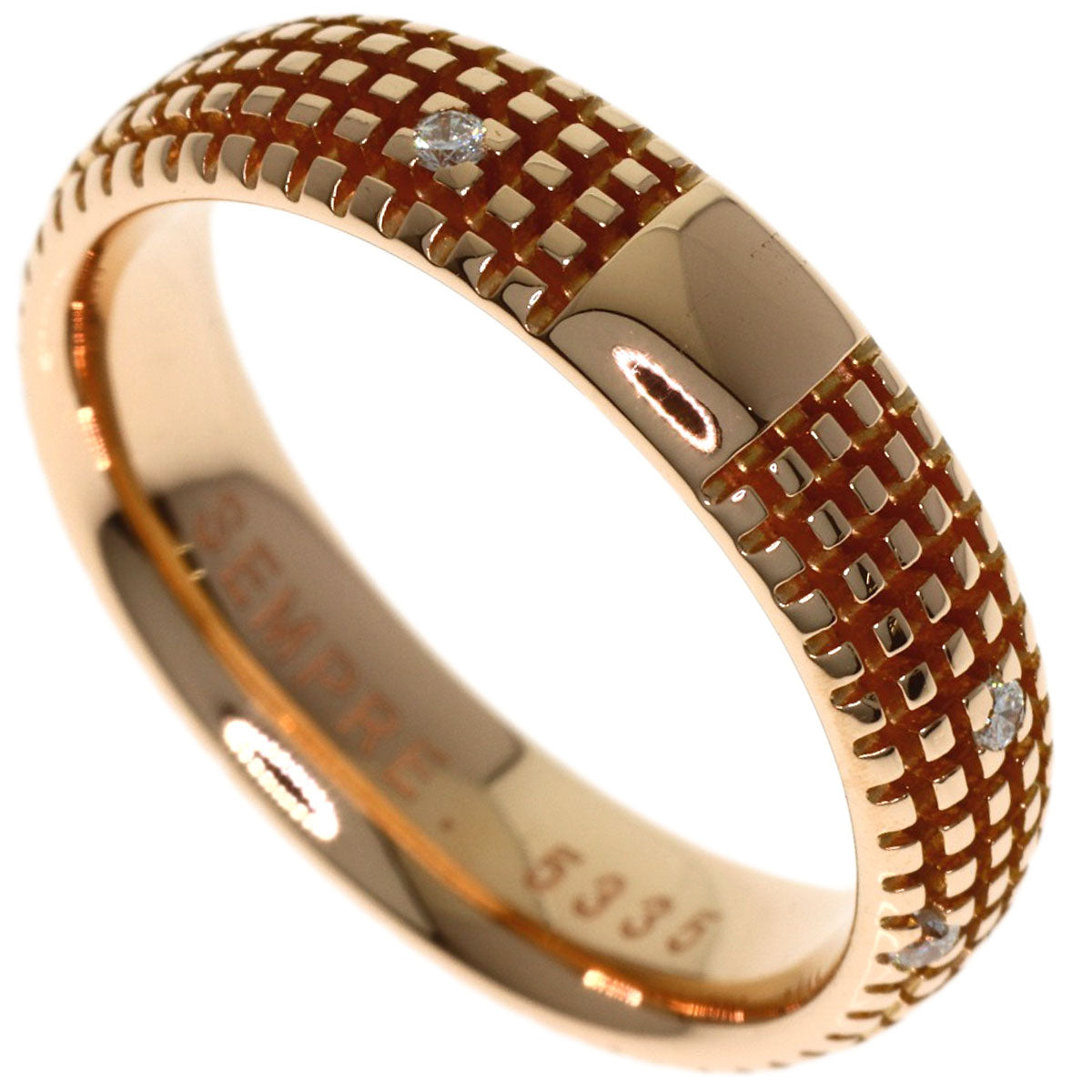 Damiani Metropolitan Diamond Ring K18 Pink Gold Ladies [Used]