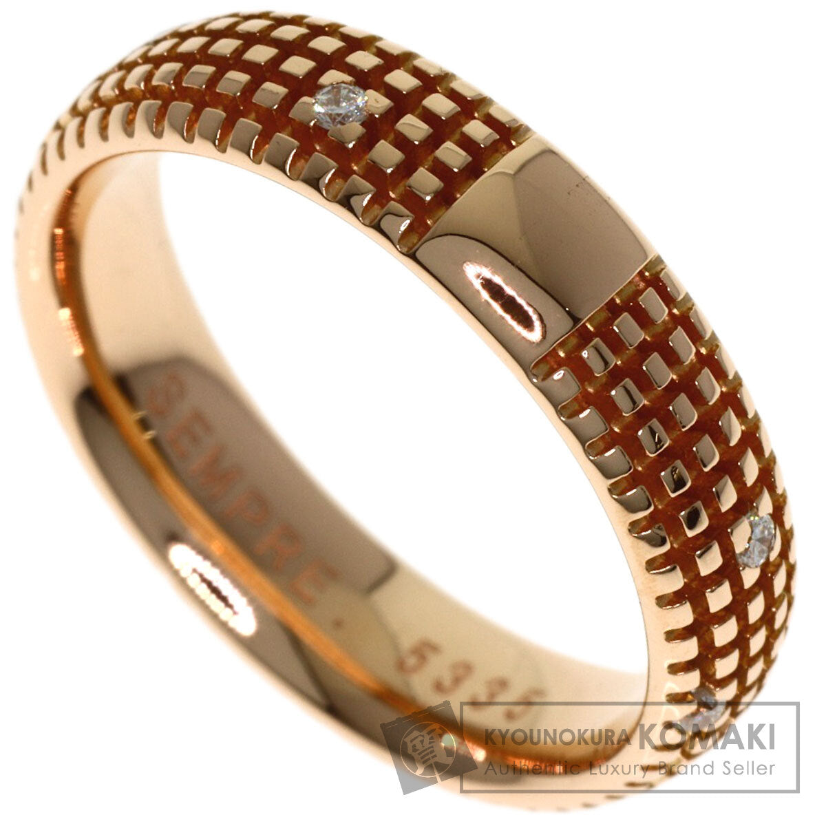 Damiani Metropolitan Diamond Ring K18 Pink Gold Ladies [Used]