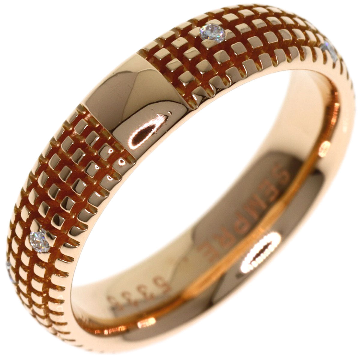 Damiani Metropolitan Diamond Ring K18 Pink Gold Ladies [Used]