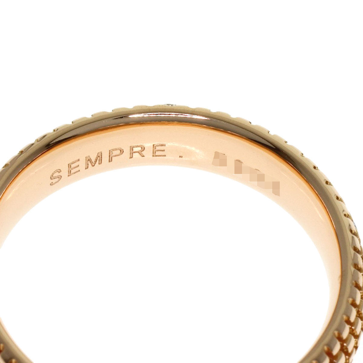 Damiani Metropolitan Diamond Ring K18 Pink Gold Ladies [Used]