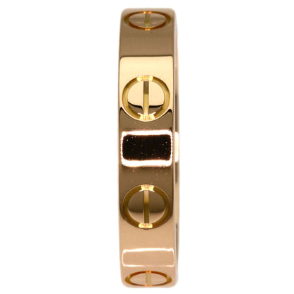 CARTIER Mini love ring # 48 Ring K18 Pink Gold Ladies [Used]