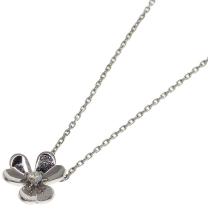 Van Cleef & Arpels Frivole Mini Diamond Necklace K18 White Gold Ladies [Used]