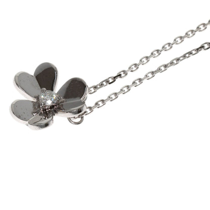 Van Cleef & Arpels Frivole Mini Diamond Necklace K18 White Gold Ladies [Used]
