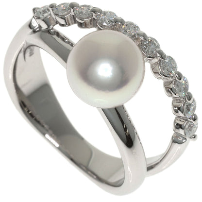 TASAKI Pearl Pearl Diamond Ring Platinum PT900 Ladies [Used]