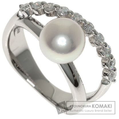 TASAKI Pearl Pearl Diamond Ring Platinum PT900 Ladies [Used]