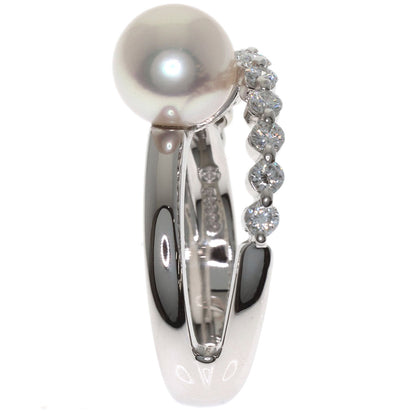 TASAKI Pearl Pearl Diamond Ring Platinum PT900 Ladies [Used]