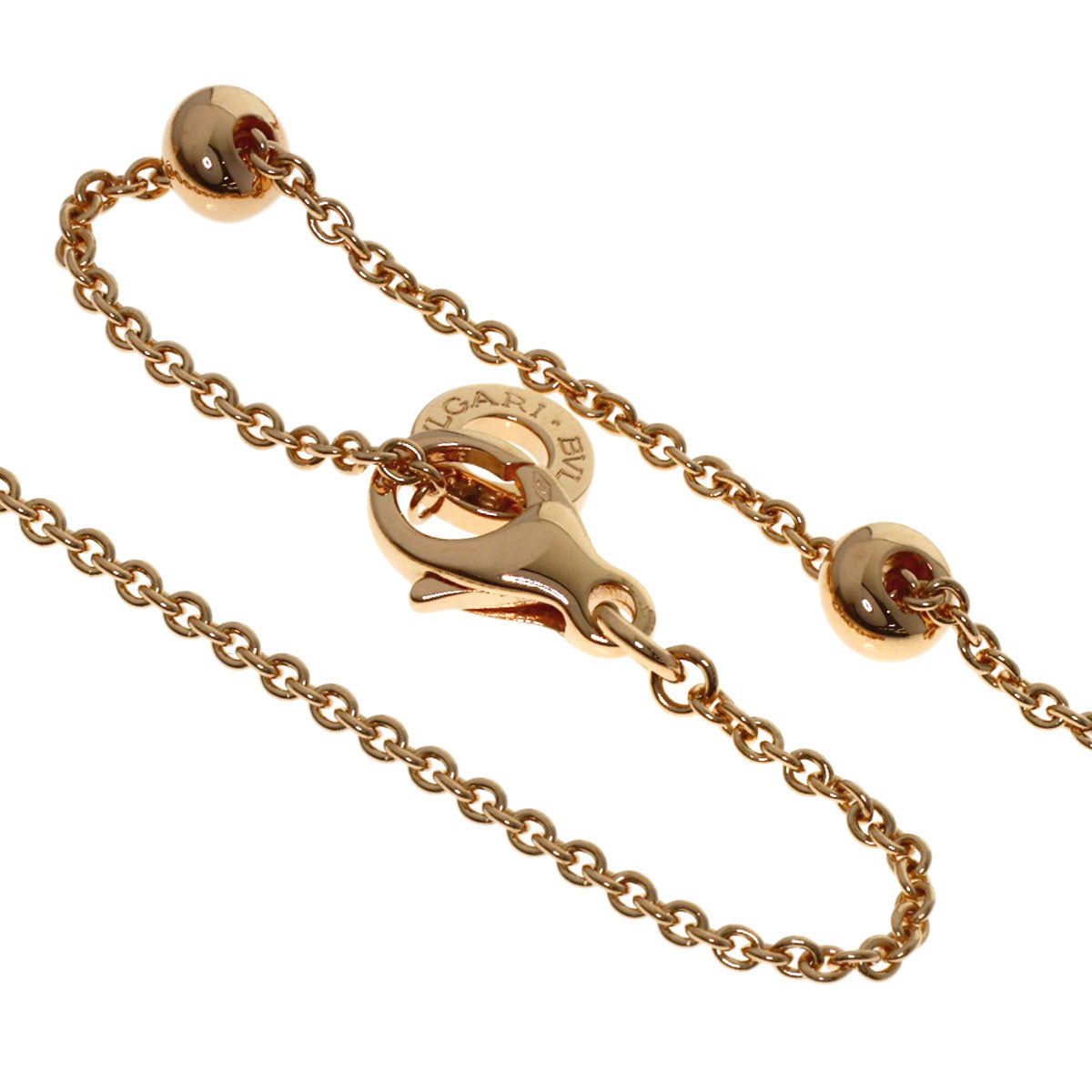 BVLGARI B.zero1 element Diamond Necklace K18 Pink Gold Ladies [Used]