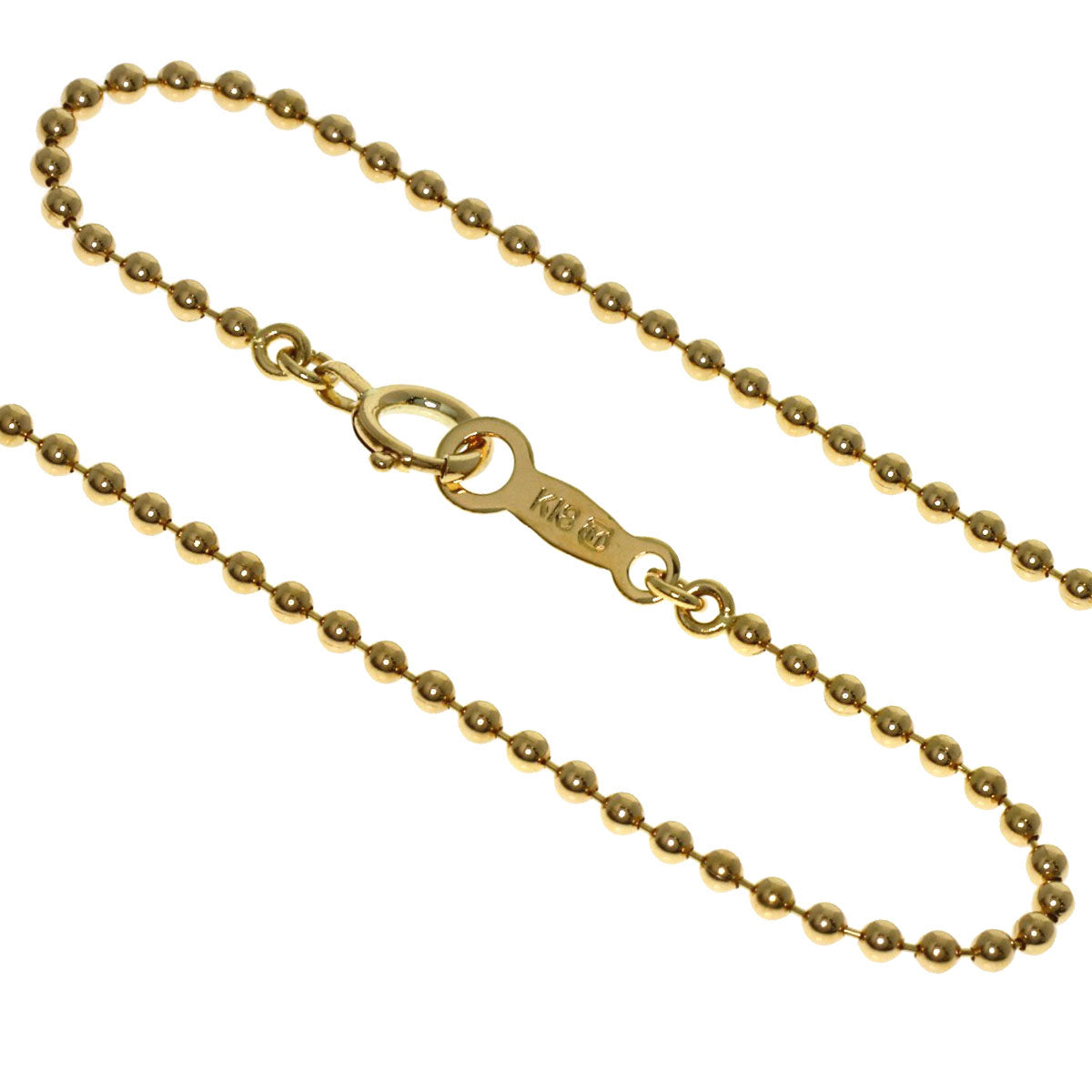 MIKIMOTO Heart motif 3P Diamond Necklace K18 Yellow Gold Ladies [Used]