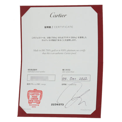 CARTIER Mini Love Ring with 1 Diamond #51 Ring K18 White Gold Ladies [Used]