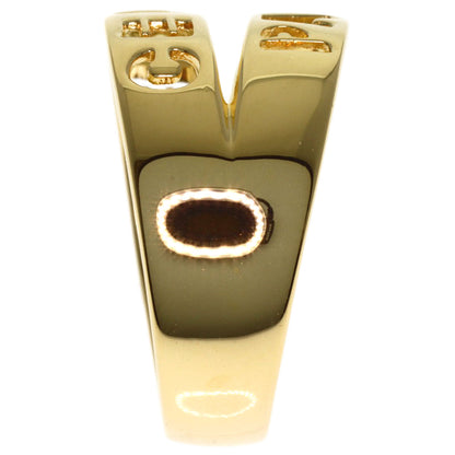 CELINE logo Ring K18 Yellow Gold Ladies [Used]