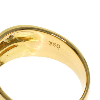 CELINE logo Ring K18 Yellow Gold Ladies [Used]