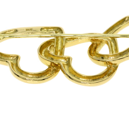 TIFFANY&Co. Triple heart Brooch K18 Yellow Gold Ladies [Used]