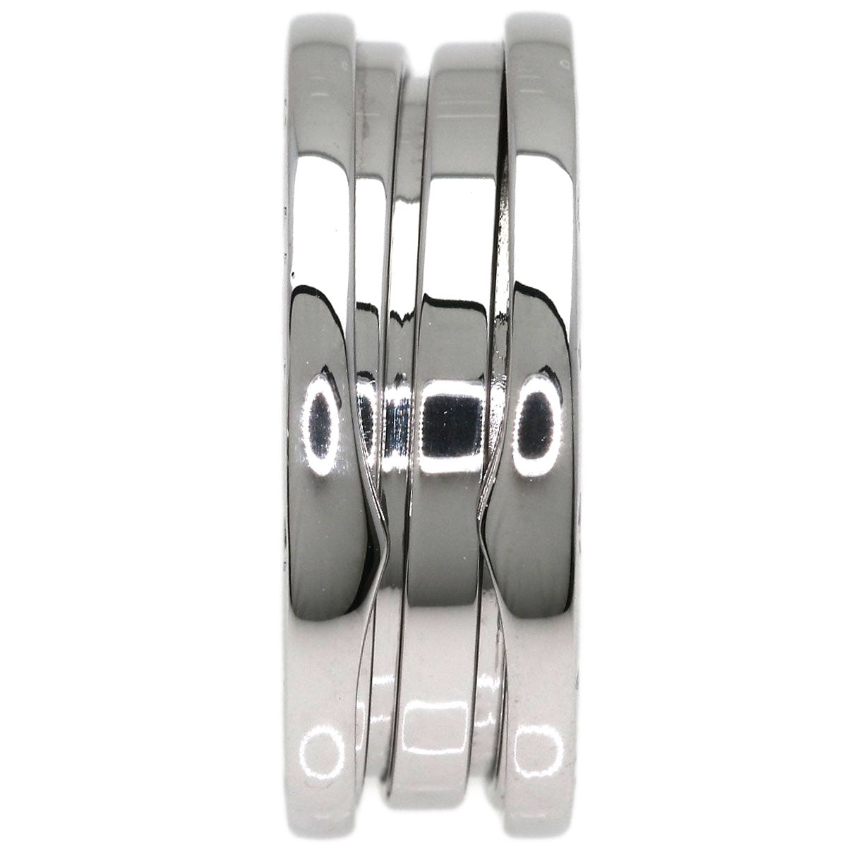 BVLGARI B.zero1 2 band #55 Ring K18 White Gold Ladies [Used]