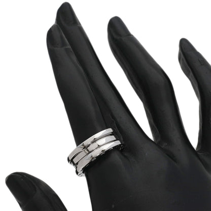 BVLGARI B.zero1 2 band #55 Ring K18 White Gold Ladies [Used]