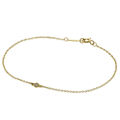 TIFFANY&Co. By The Yard 1P Diamond Bracelet K18 Yellow Gold Ladies [Used]