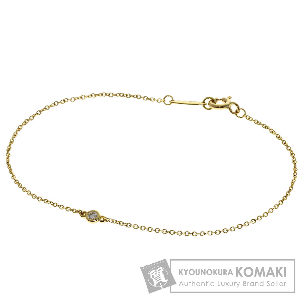 TIFFANY&Co. By The Yard 1P Diamond Bracelet K18 Yellow Gold Ladies [Used]
