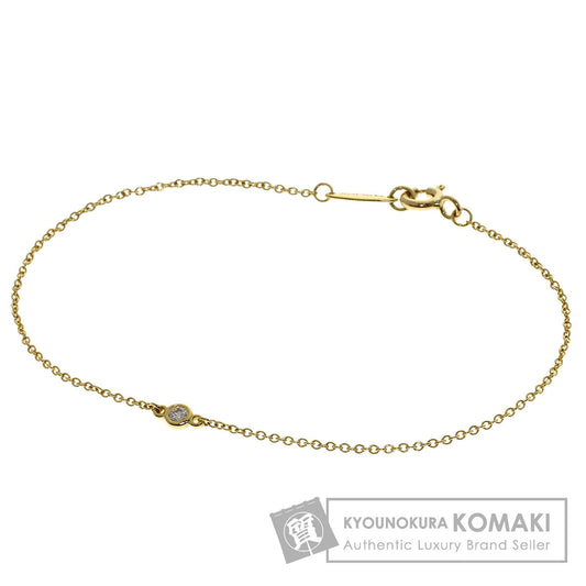 TIFFANY&Co. By The Yard 1P Diamond Bracelet K18 Yellow Gold Ladies [Used]
