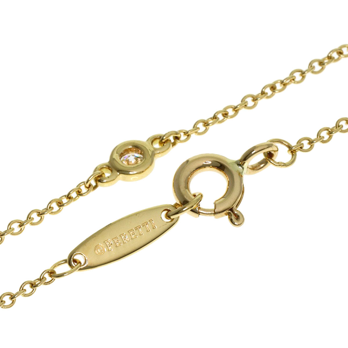 TIFFANY&Co. By The Yard 1P Diamond Bracelet K18 Yellow Gold Ladies [Used]