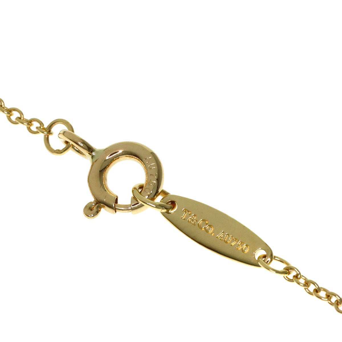 TIFFANY&Co. By The Yard 1P Diamond Bracelet K18 Yellow Gold Ladies [Used]
