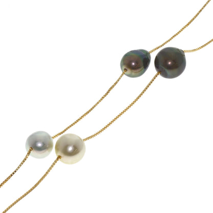 TASAKI Station Baroque Pearl Necklace K18 Yellow Gold Ladies [Used]