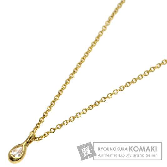 TIFFANY&Co. By The Yard Pair Shape Diamond Necklace K18 Yellow Gold Ladies [Used]