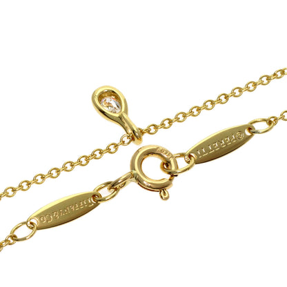 TIFFANY&Co. By The Yard Pair Shape Diamond Necklace K18 Yellow Gold Ladies [Used]