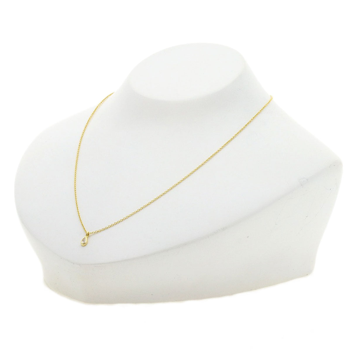 TIFFANY&Co. By The Yard Pair Shape Diamond Necklace K18 Yellow Gold Ladies [Used]
