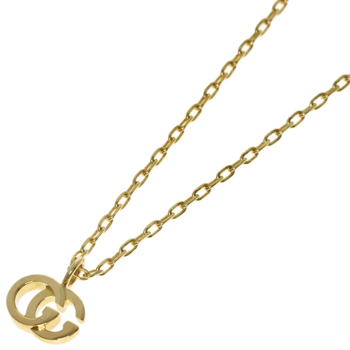 GUCCI GG Running Blue Topaz Necklace K18 Yellow Gold Ladies [Used]