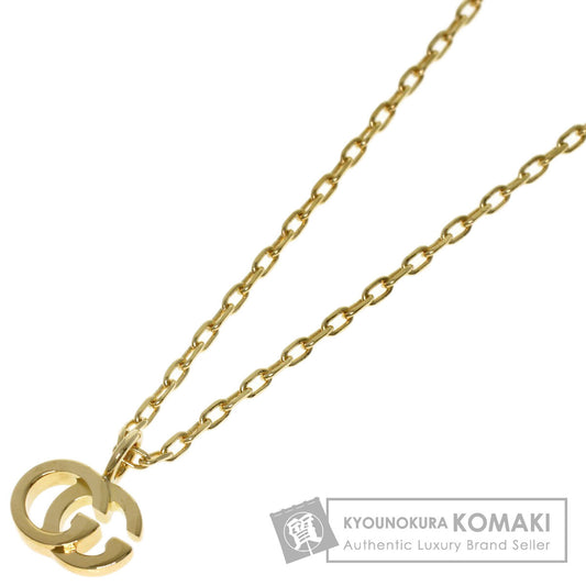 GUCCI GG Running Blue Topaz Necklace K18 Yellow Gold Ladies [Used]