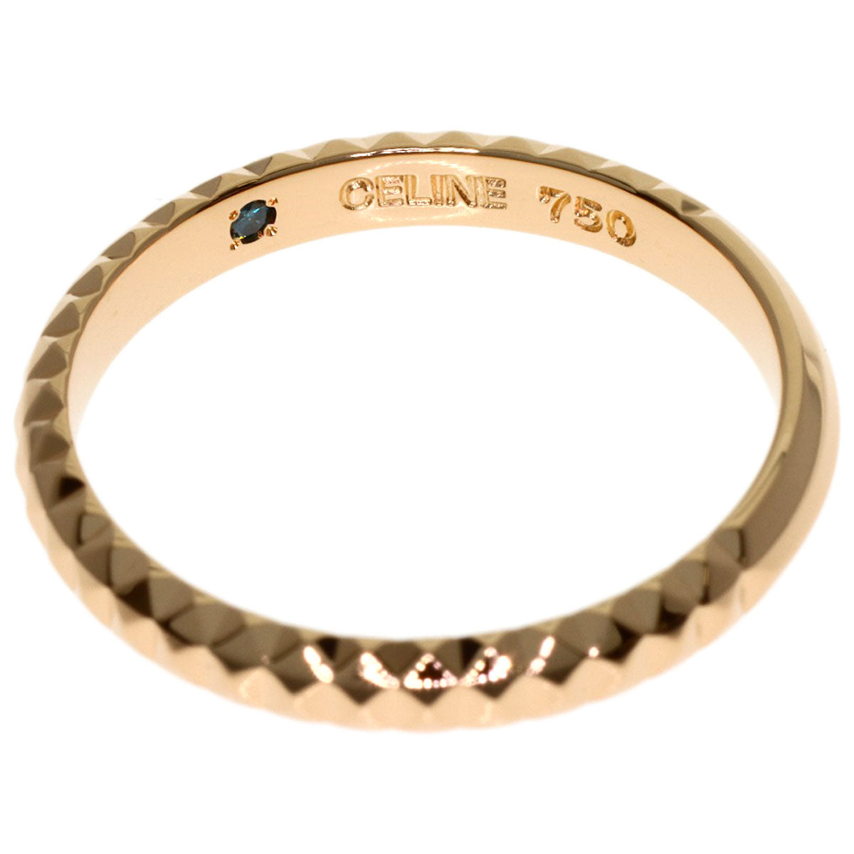 CELINE Inner Sapphire Ring K18 Pink Gold Ladies [Used]